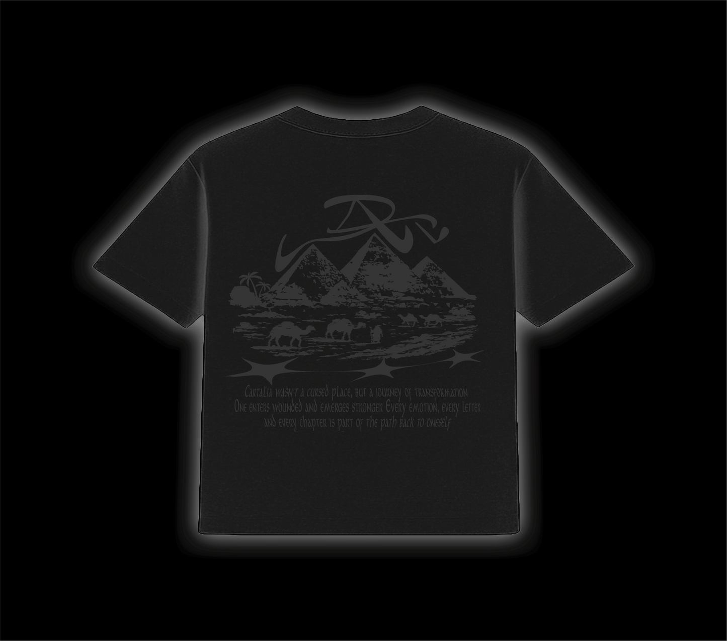 Black T-Shirt Curse Oversize